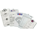 Legal Size Clipboard w/ Stock Sports Field Imprint - Plastic or Metal Clip